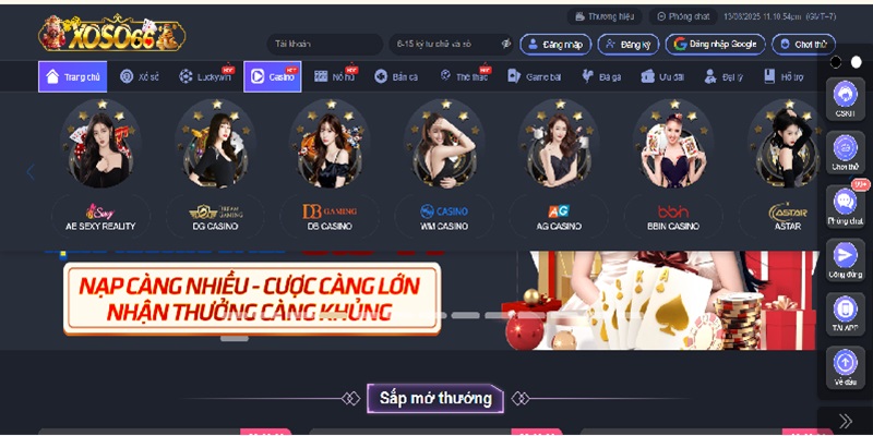 Sảnh chơi casino mang đến loạt siêu phẩm lôi cuốn